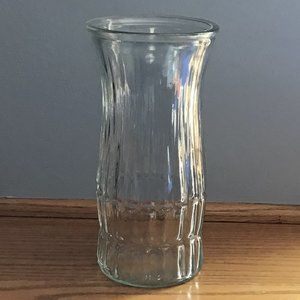 E. O. Brody Co - Clear Glass Vase with vertical grooves